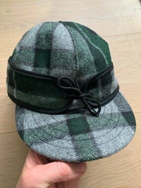 Stormy Kromer The Original Kromer Wool Cap Green Black 7 1/8 Hat